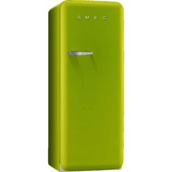 Smeg FAB28QVE1 60cm 'Retro Style' Fridge and Ice Box in Lime Green with Right Hand Hinge